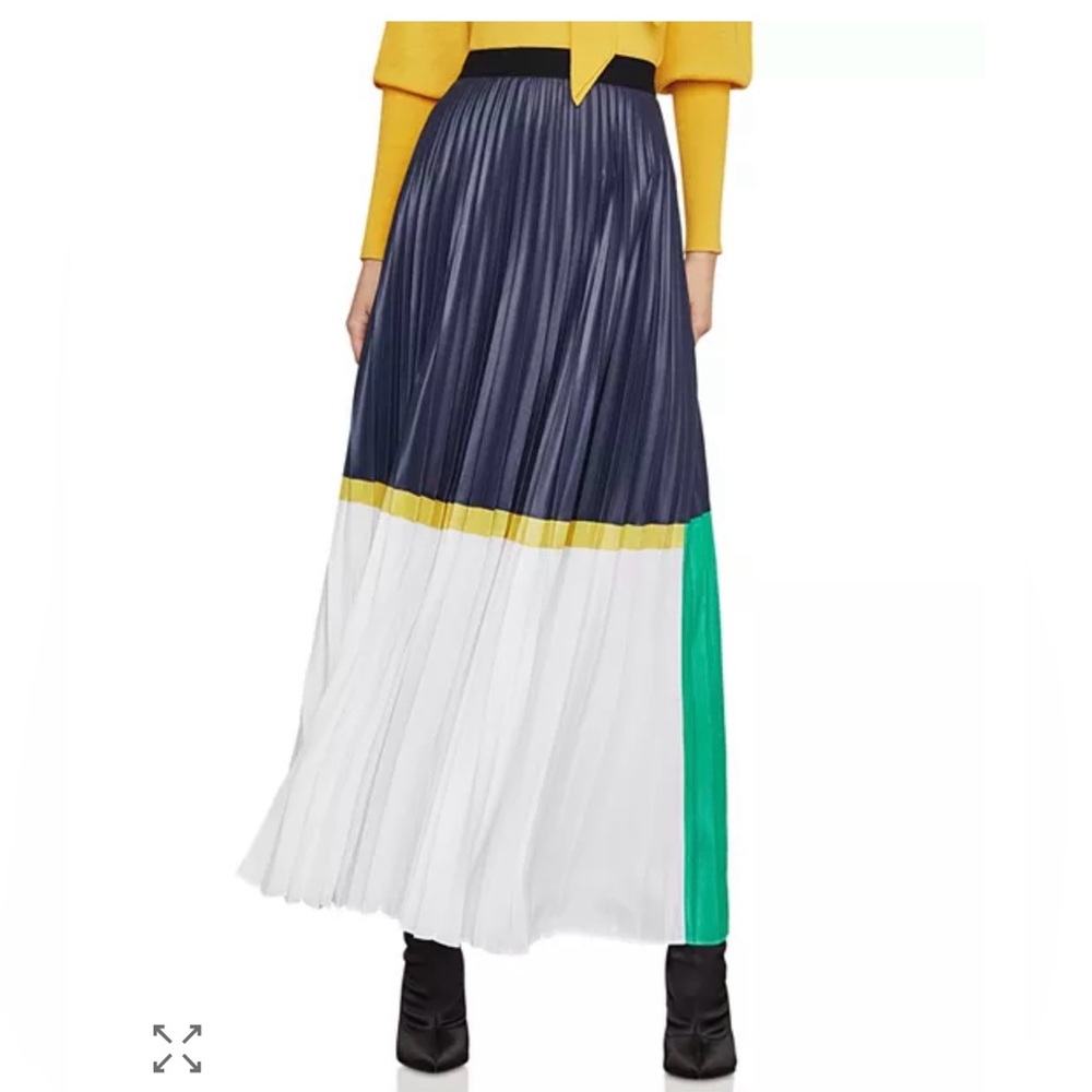 BCBGMAXAZRIA maxi skirt, color block, S